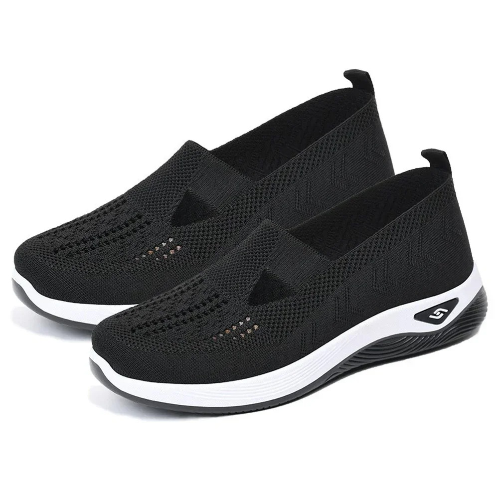 Nuove scarpe da passeggio estive a piedi nudi per donna Scarpe ortopediche comode e traspiranti in mesh Scarpe da ginnastica antiscivolo con supporto per l'arco plantare: Beige / 36