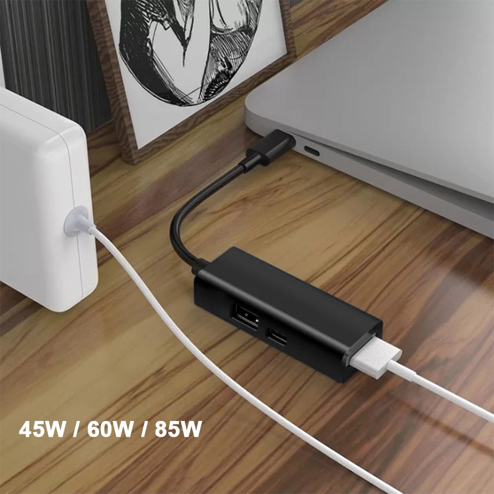 3 em 1 USB-C para acessórios conversor adaptador casa magnético durável smartphones portátil ferramenta laptops para macbook pro 12