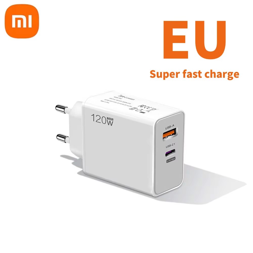 Xiaomi 120W Original Charger Turbo Fast charge EU US UK Wall Hyper Adapter Usb 6A Type C Cable For Xiaomi 13 12 11 Ultra Redmi: IL