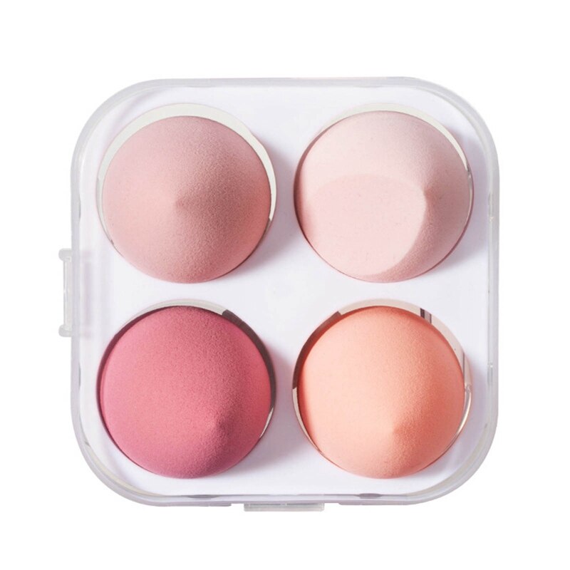 4PCS Makeup Beauty Puff Sponge Set Foundation Powder Blush Blender Makeup Accessories Tools Cosmetic Blending Sponge Beauty Egg