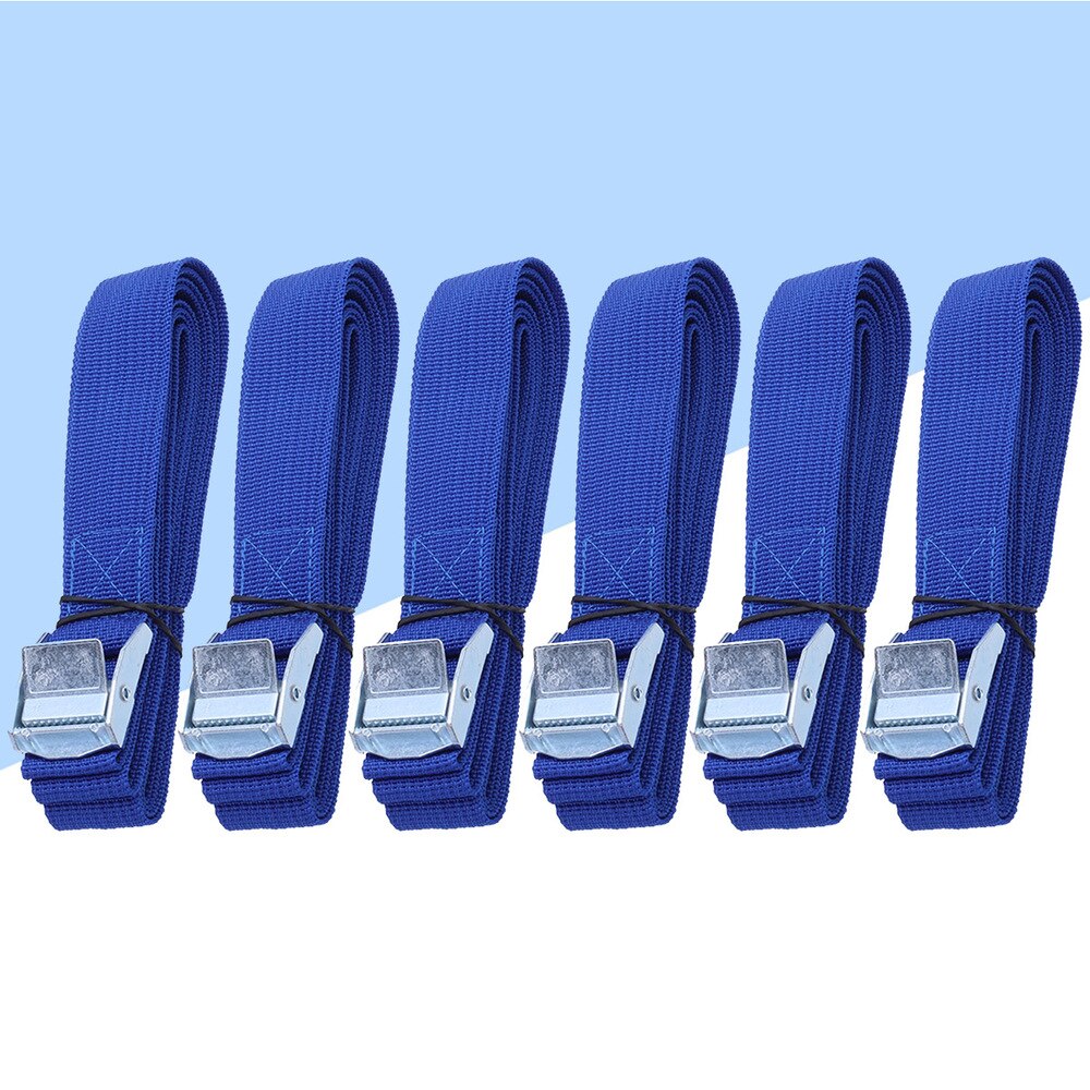 6PCS Polyester Quick Release Lashing with Buckle Tying Straps for Cargo Tie Down Car Roof Rack Luggage Kayak Carrier Moving Cano