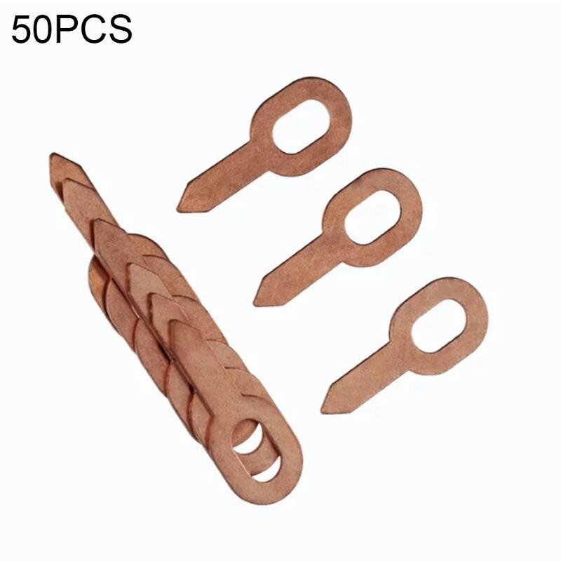 Juego de herramientas de reparación de abolladuras, Kit de anillos de carrocería de coche, elevador sin pintura, Oval, 50 unids/set