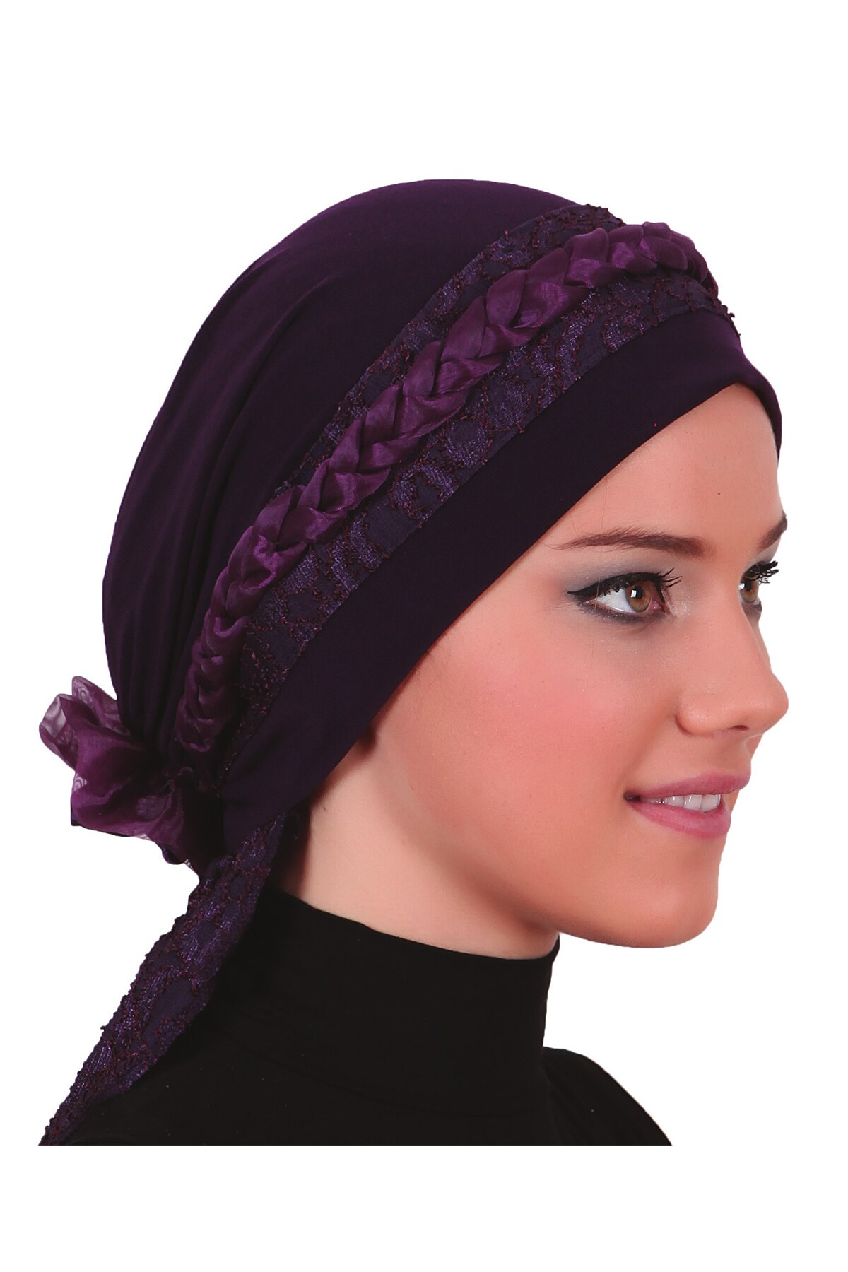 Kant Twist Knoop Motorkap Hijab Vrouwen