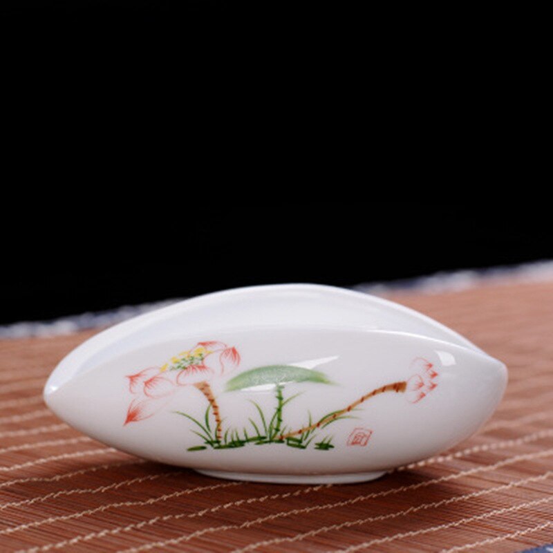Juego de té Kung Fu de cerámica blanca pura, cuchara de té de porcelana de Jade blanco, té es premiado, bandeja de té, ceremonia de té: D