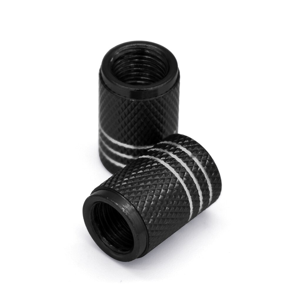 Motorfietsband velg luchtpoort afdekking bandventiel wielsteel aluminium dop voor honda  cb190r forza 300 cb400 sf cbr 650 r grom msx 125: 2 stuks zwart