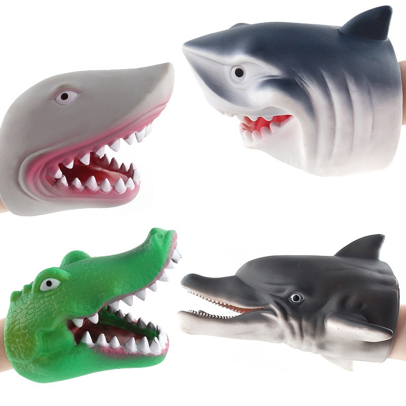 Halloween Jura Tyrannosaurus Raubvogel Dinosaurier Hand Modell Dinosaurier Handschuhe Spielzeug Außenhandel