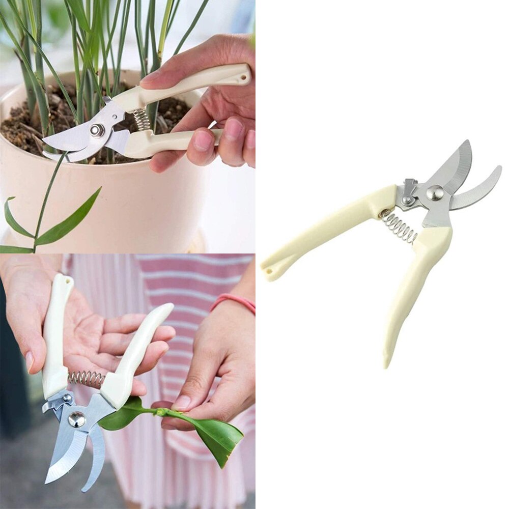 Tijeras de jardinería antideslizantes, tijeras de podar para injerto, herramientas de mano de acero inoxidable, herramientas para cortar árboles frutales, podadoras de bonsái, tijeras de podar