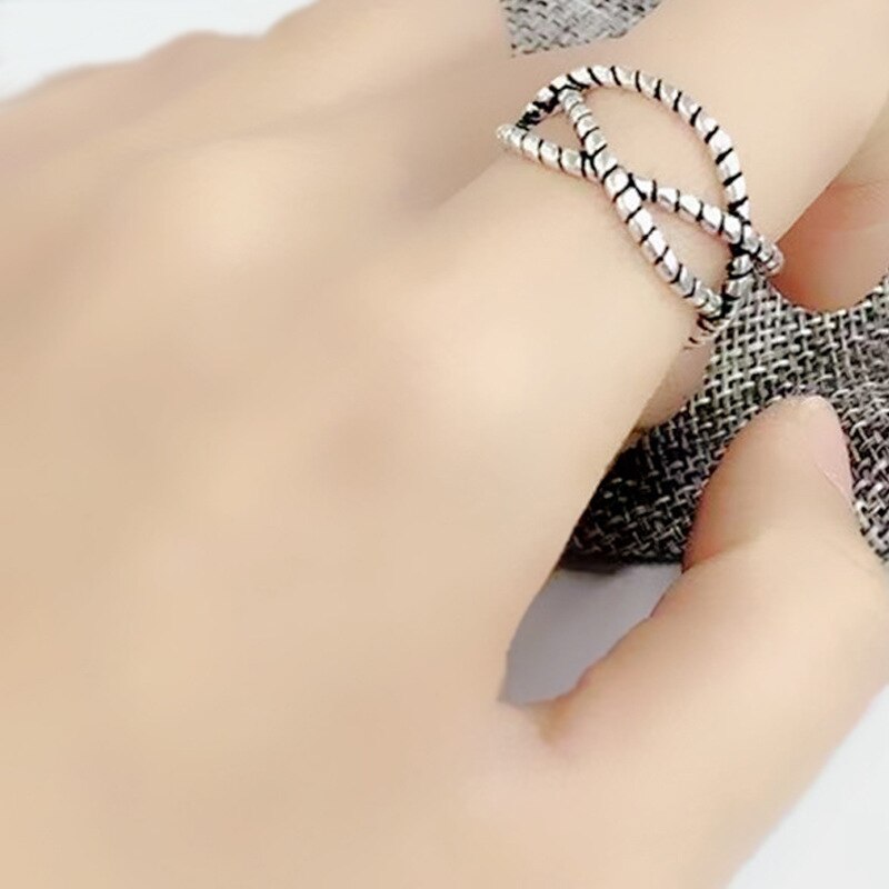 Zomer Strand Open Cross Kettingen Ringen Voor Vrouwen Meisjes Verstelbare Finger Ring Charm Sieraden