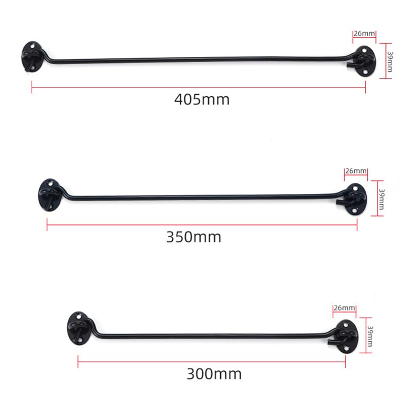 Stainless Steel Cabin Hook Eye Shed Gate Door Latch Silent Holder 3inch Window Cabin Hook And Eye Latch Lock Shed Gate