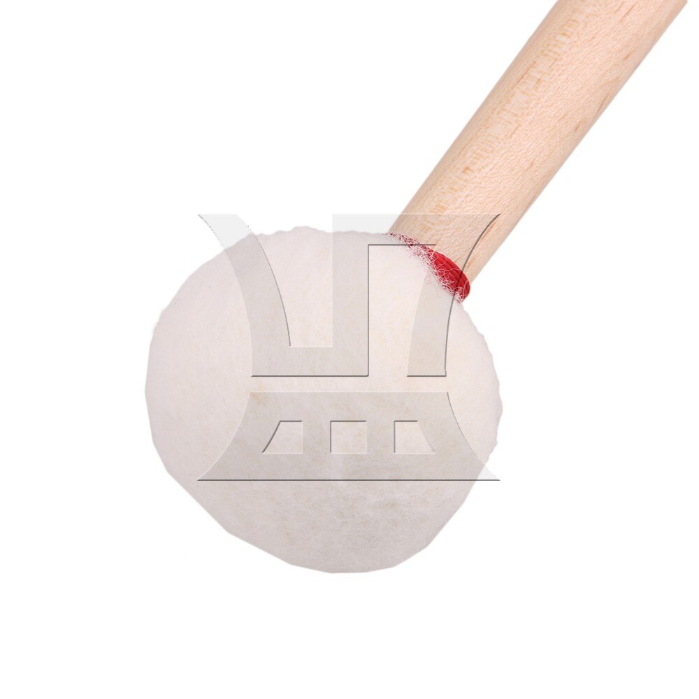Yibuy 12 Inch Timpani Mallet Timpani Stick Multi-Purpose Felt Mallet Soft Felt Head Wood Handle Pack of 2