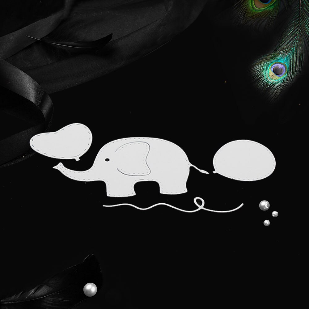 Håndværk elefant dyr metal skæreforme til håndværksmatricer scrapbog gør-det-selv-album prægning papir udstanset dekoration interiør