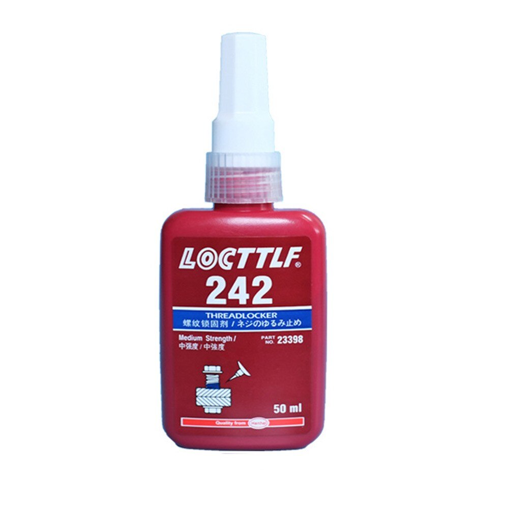 Sellador adhesivo anaeróbico de fuerza media, sellador de rosca de Metal para Taller, 50ML, 242