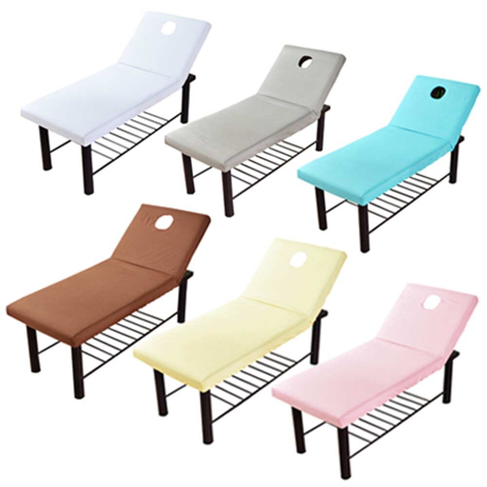 6 kleuren beautybedovertrek voor schoonheidssalon massage elastische spa bedtafel salon bank beddengoedovertrek 190 x 70cm
