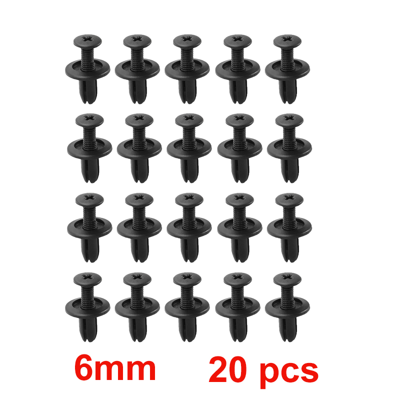 Remaches de plástico de 8mm/6mm, tornillos de sujeción para guardabarros de coche, tornillos para parachoques, Clips, remaches, agujero de 8mm, Clip de pasador de empuje de plástico, accesorios para coche: Verde