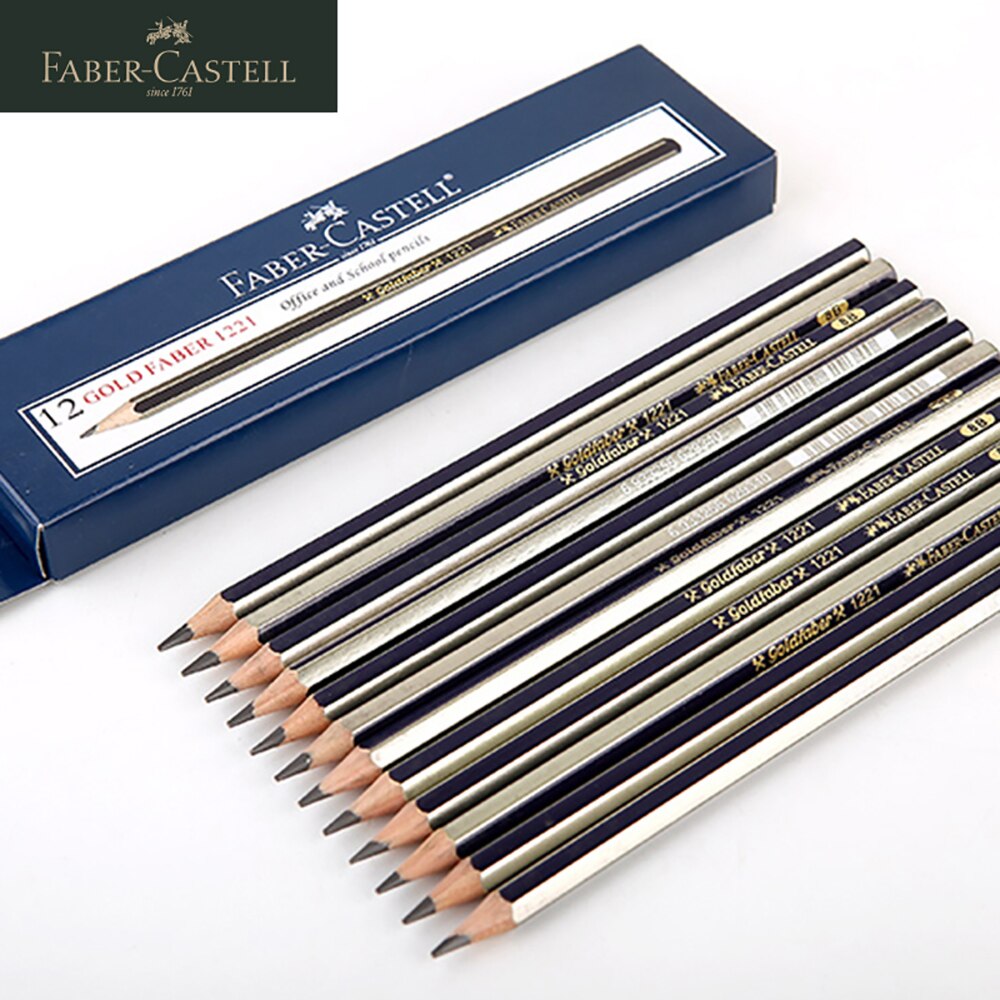 German Faber-Castell Sketching Pencils Set of 12 Drawing And Painting Students With 2h-8B Art Stationery