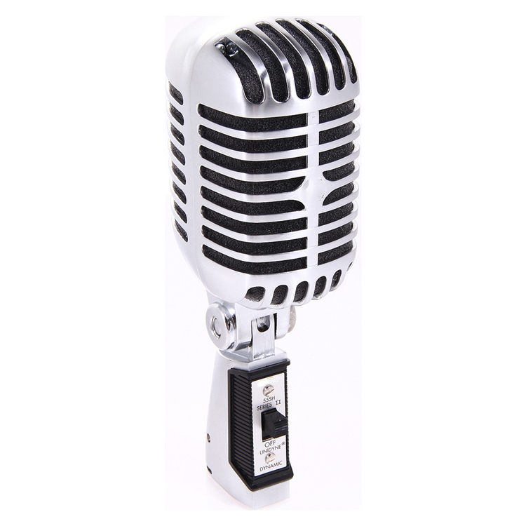 55SH SERIE II Microfono vintage in metallo Simulazione Microfono vocale dinamico classico Registrazione con microfono cablato per la registrazione karaoke
