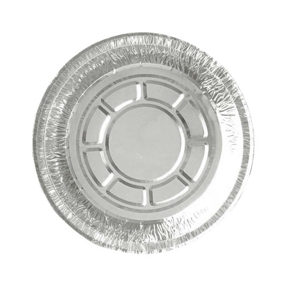 12 Pcs 1400ML Tin Folie Bowls 9 Inch Aluminiumfolie Ronde Wegwerp BBQ Lade Pie Pannen voor Zelfgemaakte Taarten taarten (Zonder Deksel)