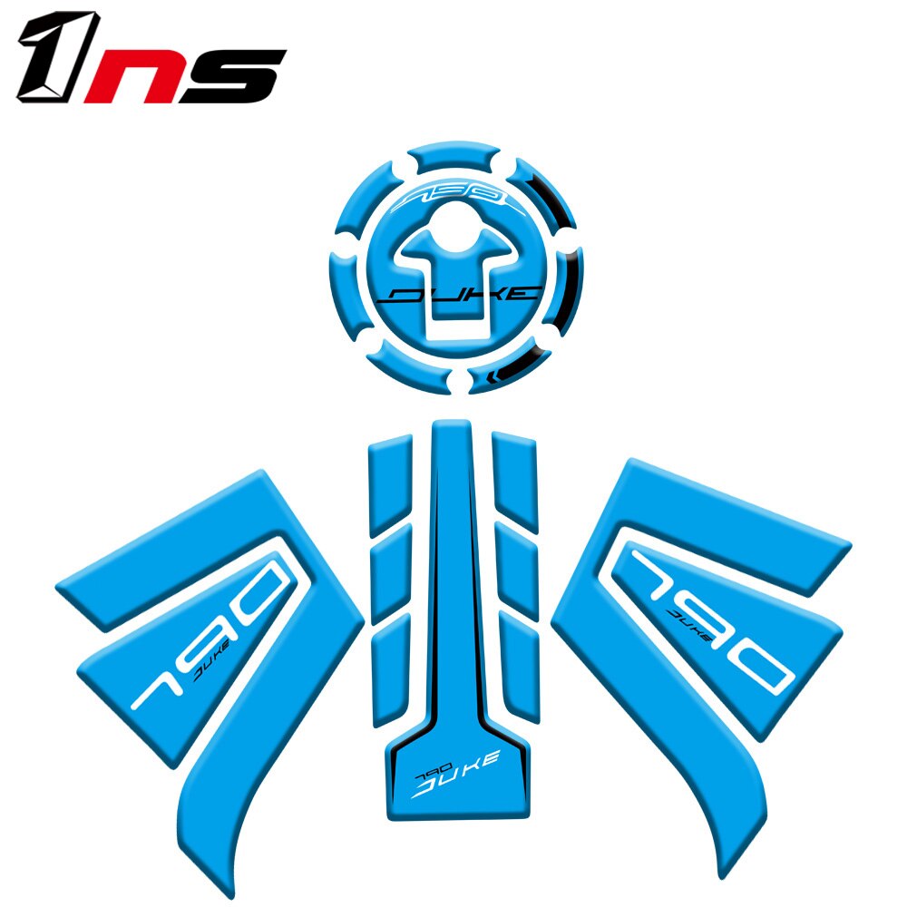 Pour KTM DUKE790 DUKE 790 moto réservoir de carburant protection autocollant boîtier à autocollants: E-1 set