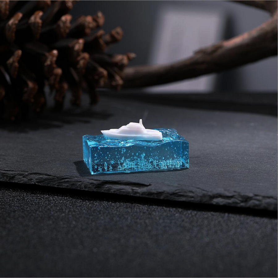 Película de resina epoxi 3D para barcos, Mini película de resina epoxi para barcos, decoración de joyería