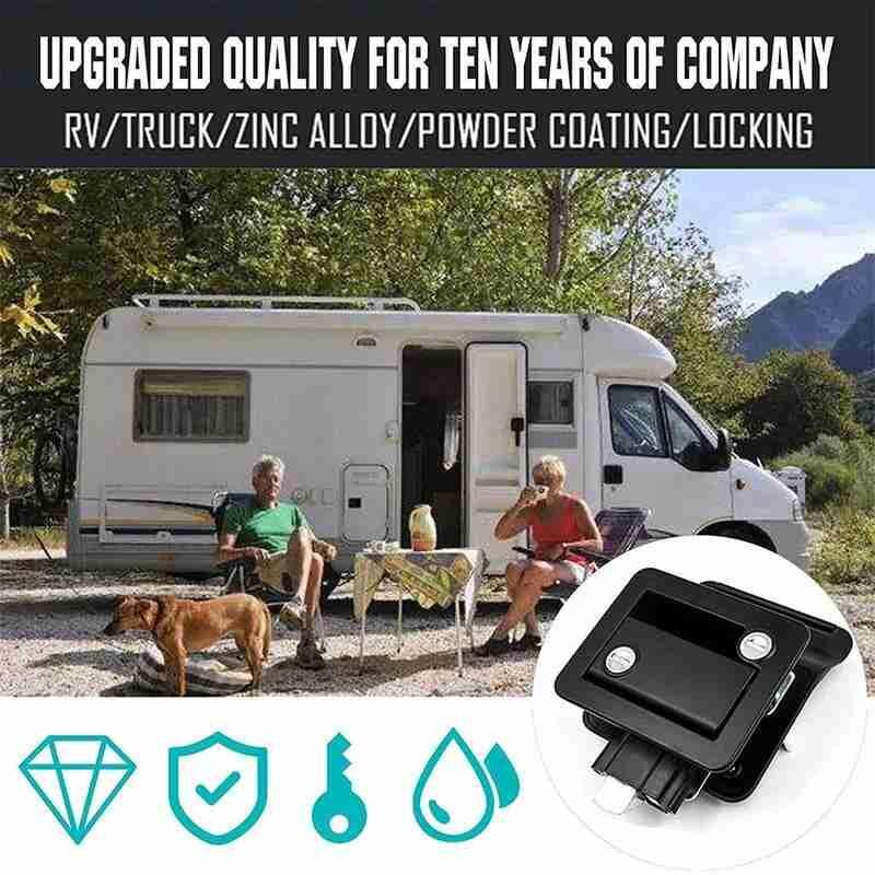 RV3 Entry Deurslot Handvat Knop Deadbolt Camper Reizen Trailer Klink Sleutel Caravan Panel Lock Caravan Accessoires