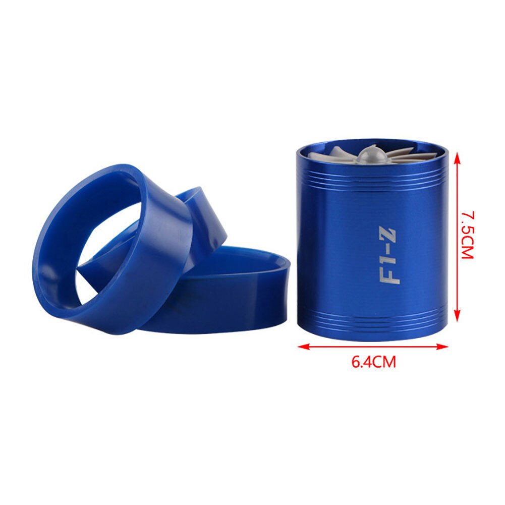 Car Vehicle Turbocharger Turbo Compressor Fuel Saving Fan with Rubber Covers Fuel Saving Efficiency Enhanced Car Insole Torque