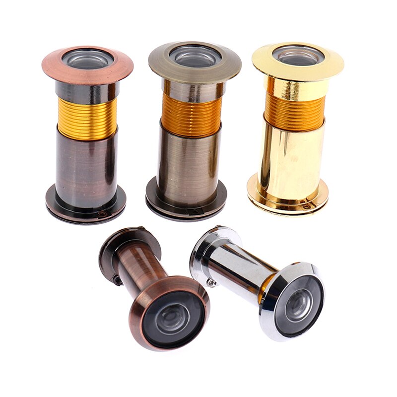 200 grados amplio ángulo de visión mirilla puerta de seguridad los espectadores 16-26mm agujero oculto mirilla ajustable de la Lente de Cristal de las herramientas de Hardware