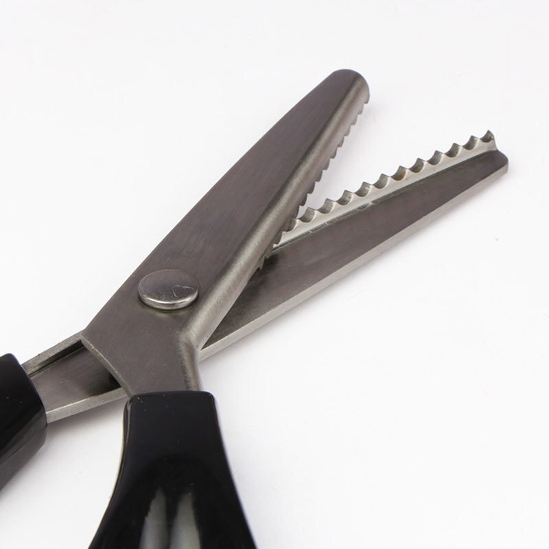 Tijeras de corte Zig Zag para costura, tijeras de corte a medida, tijeras de corte de cuero, tela artesanal, textil, tijeras de costura de corte de tela vaquera
