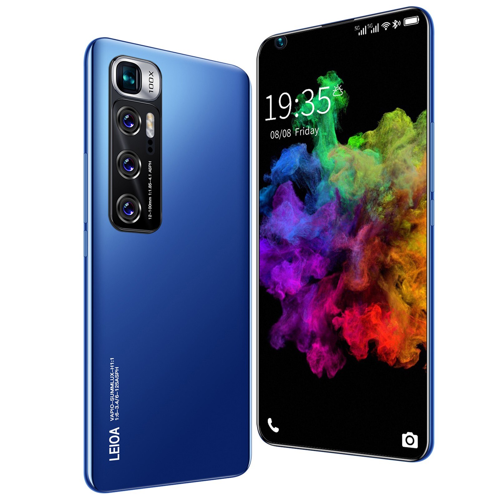 Smartphone Note 30 Plus, Android, 2200Mah, 4 cœurs, empreintes digitales, reconnaissance faciale, 5.72 pouces, RAM512MB +, rom 4 go, téléphone, prise en charge multilingue: Bleu