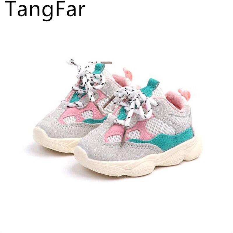 Barn kausala sneakers bekväma skor barn flickor skor baby småbarn skor läder halkfria sneakers barn sportsko: Grön / 8