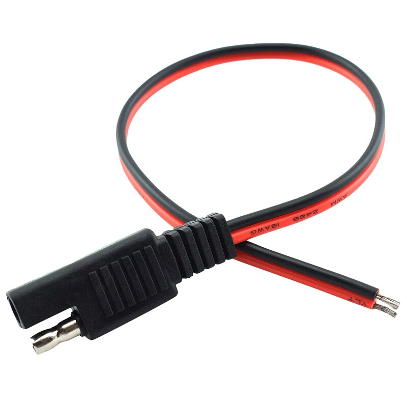 SAE 2 Pin rápido conector desconectar el enchufe SAE de automoción Cable de extensión para RV Trolling Motor Panel Solar 0,5 M: Default Title