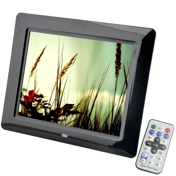 8 inch LCD Screen LED Backlight HD 800*600 Screen Digital Photo Frame Electronic Album Picture Music Video Good Wedding: Black / USA Plug