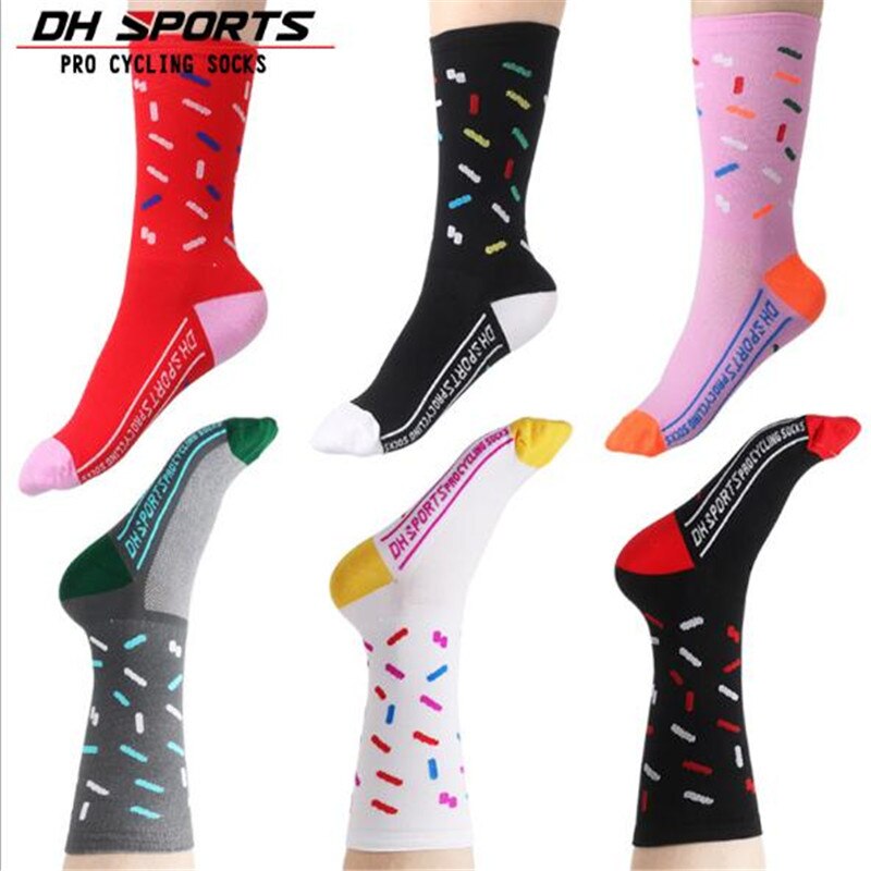 Fietsen Sokken (3 paren/partij) DH SPORT/DH021 Nylon Mannen Sport Sokken Basketbal Buiten Wandelen Sokken