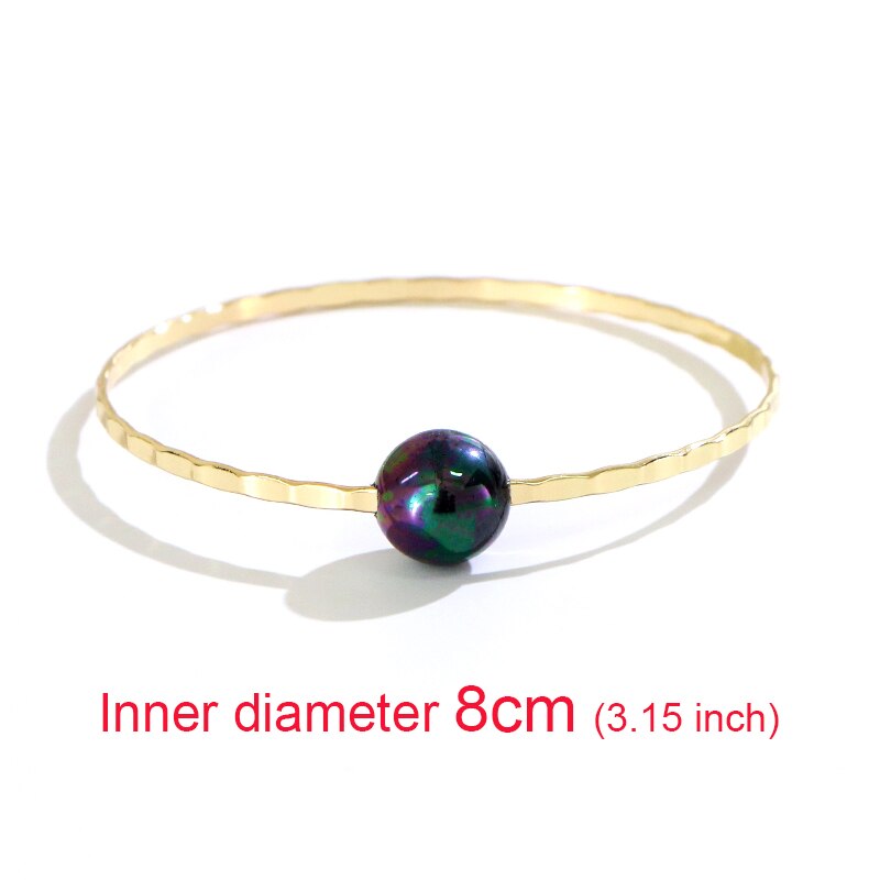 Dites bonjour 1PC polynésien hawaïen Samoa Marshall Simple perles hommes femme Bracelet Bracelet diamètre 4-10CM K6502: 8CM