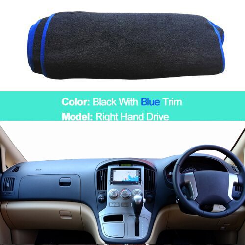 Auto Innerlijke Dashboard Cover Voor Hyundai Iload H1 H-1 H300 I800 Imax Grand Starex - Lhd Rhd dash Mat Tapijt Cape Tapijt: RHD Blue