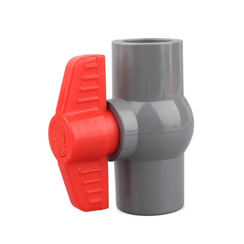 1pc 20 25 32 40 50mm PVC Ball Valve Garden Irrigation Ball Valve Aquarium Fish Tank Water Pipe Valve: ID 50mm / Grey