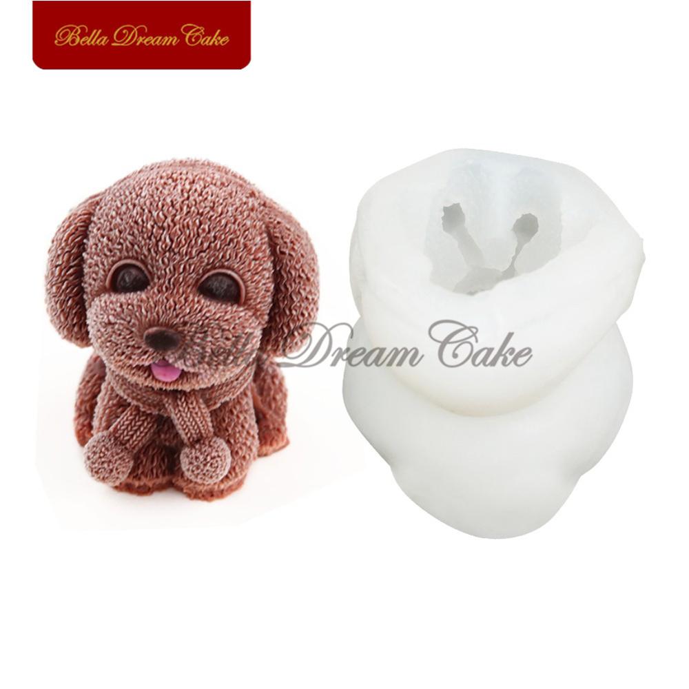 Mini sweater bjørn / bowknot bjørn / hund / delfin silikone skimmel mousse kageform til kaffe juice kage dekorationsværktøj bagværk: Sm -2306