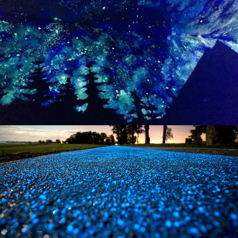 10 stks blauw en groen glow in dark nachtlampje geplaveide stenen bruiloft romantische party event supplies tuin decoratie