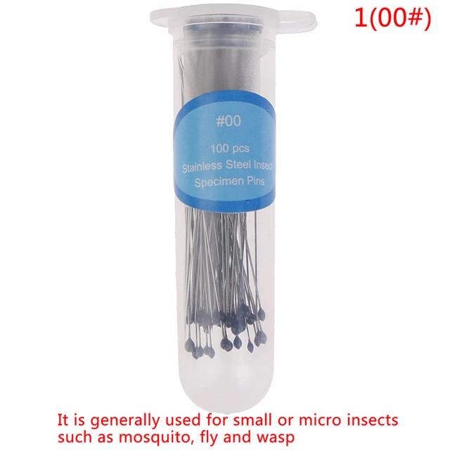 50Pcs Insect Pin Specimen Naald Rvs Met Buis Voor School Lab Entomologie Body Dissectie Insect Sample Naald: 1