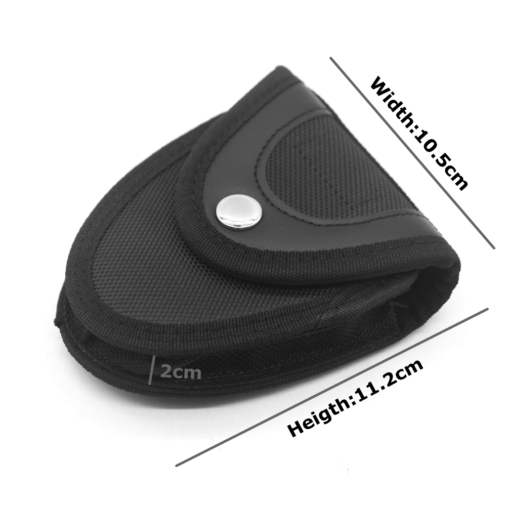 Funda táctica para esposas, soporte para esposas, cinturón, funda con grillete para cinturón de servicio, aplicación de la ley: Color negro