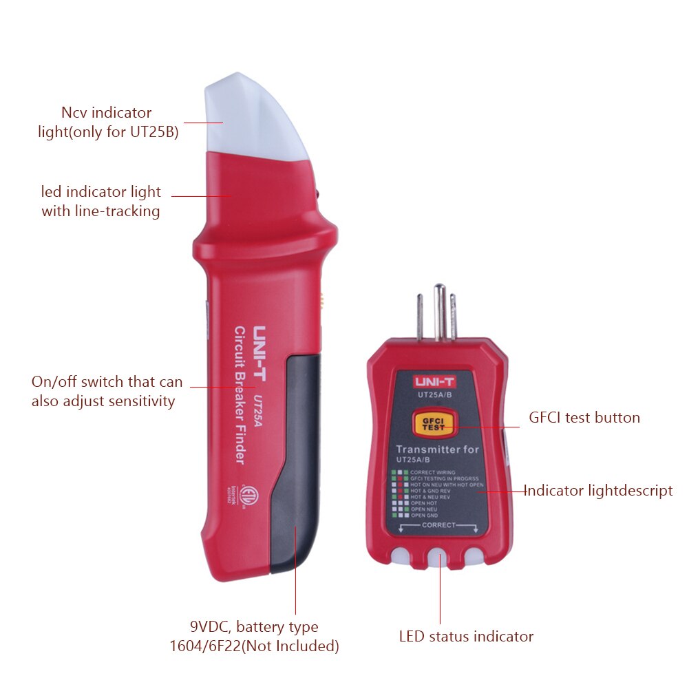 Automatic Switch Socket Office Home Circuit Breaker Tester Handheld US Plug With LED Indicator Factory Diagnostic Tool Portable