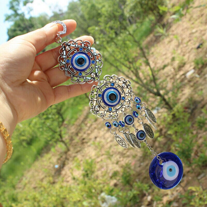 Feestelijke Of Feestartikelen Home Turkse Evil Eye Amulet Muur Opknoping Geluk Decor Bescherming Hanger Blauw