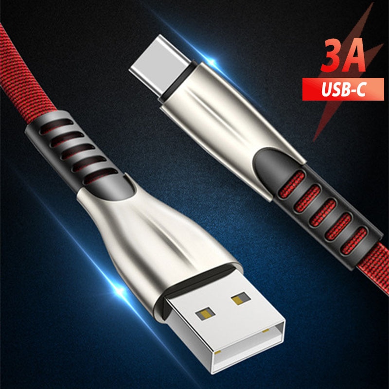 Usb Type C Cable Fast Charging Cable for Samsung Galaxy Note 20 Ultra 10 A70 A50 Usb Typec Usbc Cable Tipe Tipo C 1.5/2/3 Meter