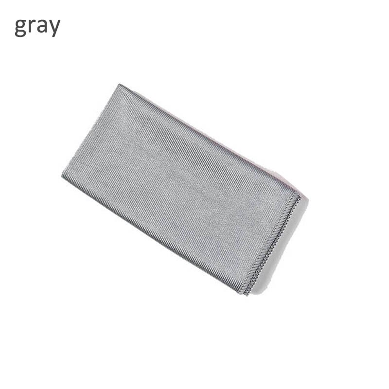 1Pcs Wipe Glass Cloth Absorbable No Trace Window Car Rag Kitchen Cleaning Cloth Wipes Cleaning Towel Soft Microfiber 3 Sizes: gray / 40x40cm