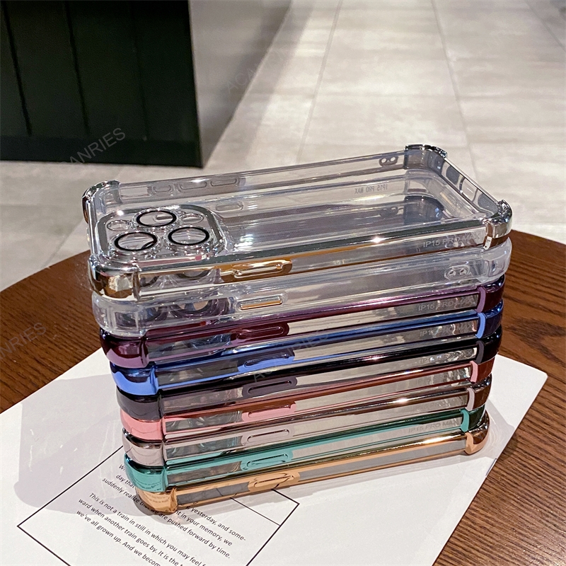 Fyra hörn förtjockande, skakfri plätering, mjukt silikonskal till motorola moto  g52 g82 g84 5g g54 g30 g20 g10 -fodral  g 52 82 84