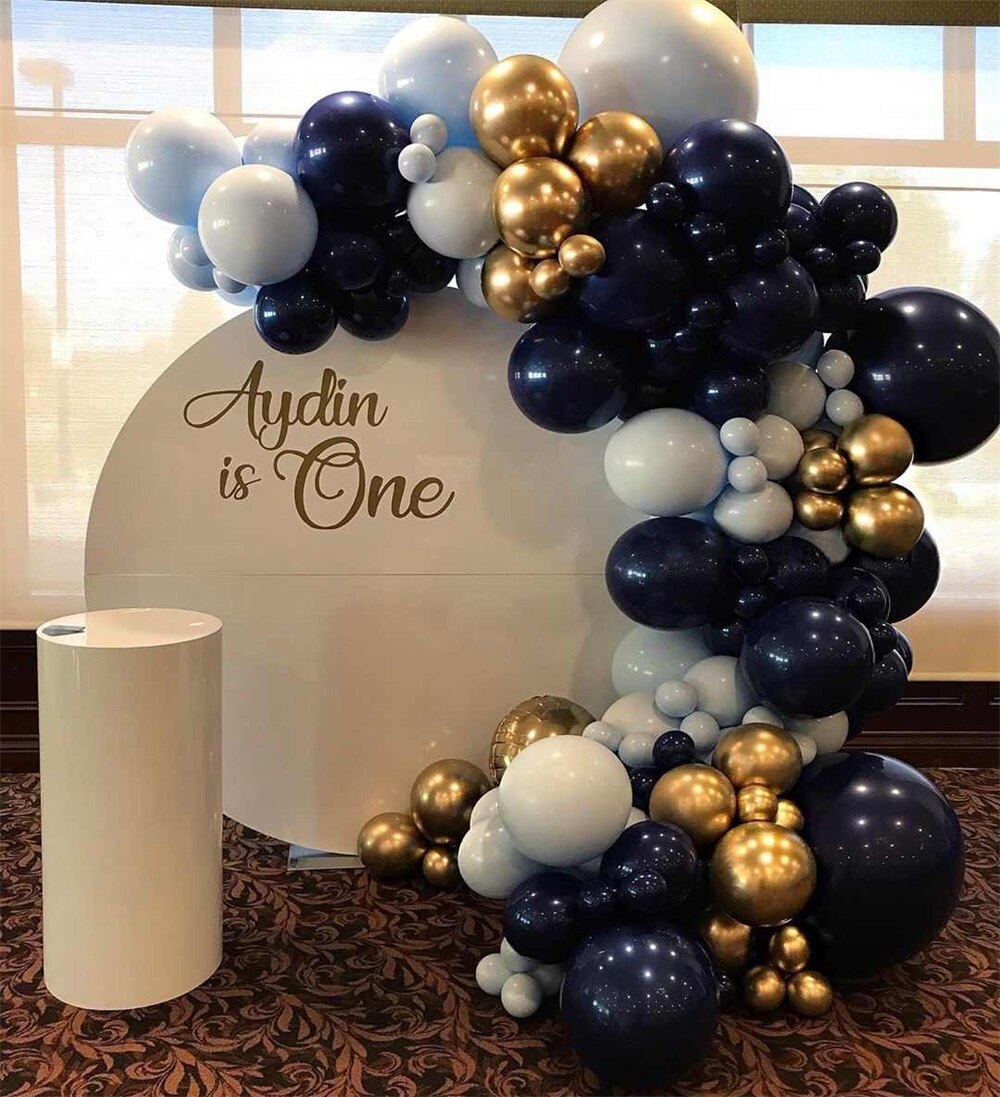 20pcs/lot Noctilucent Ink Blue Balloons Dark Blue Latex Balloon Birthday Wedding Party Decor Valentine's Day Inflatable Air Ball