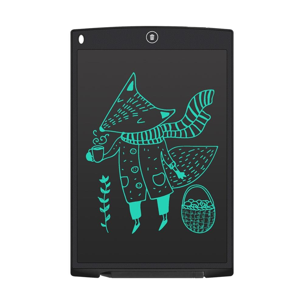 12&quot; LCD Digital Tablet Electronic Memo Board simple Stylus Handwriting Board Drawing Tablet ultra-thin Board: black