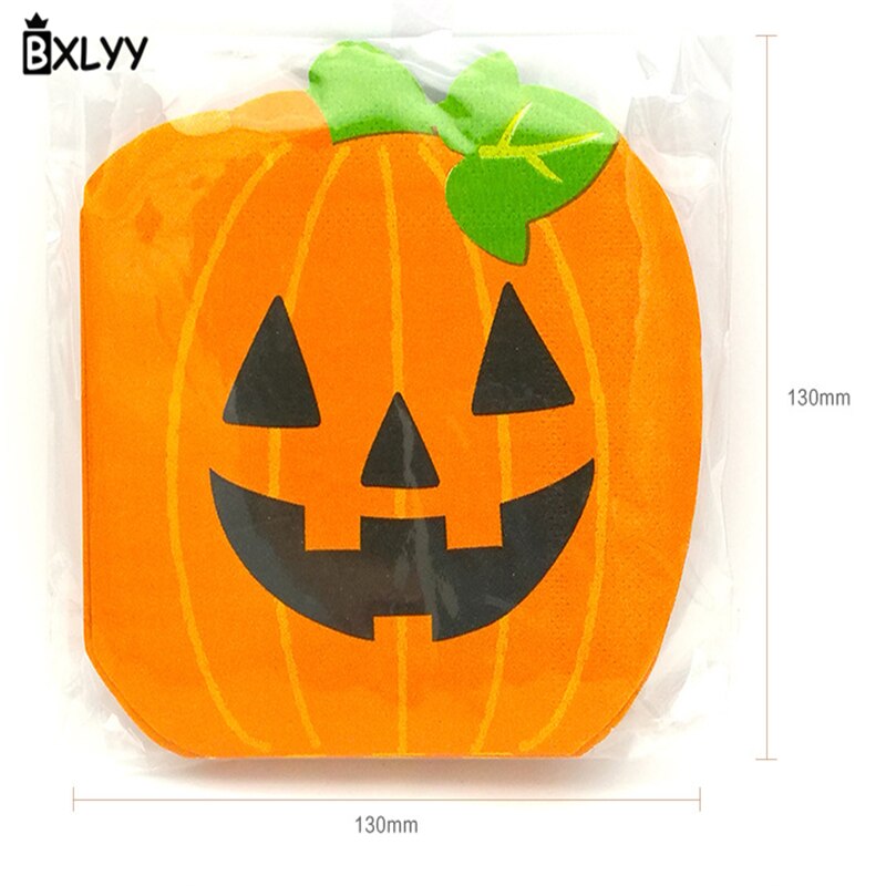 BXLYY Leuke Pompoen Wegwerp Tissue Servet Halloween Party Decoratie Feestartikelen Christmas Home Decorations.7