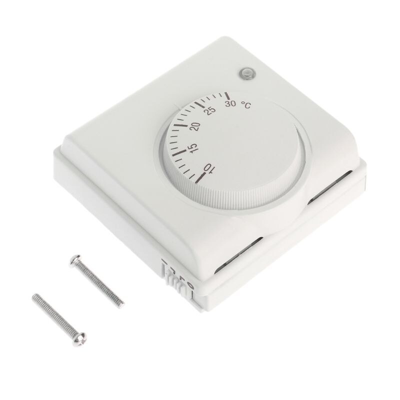 220v 6a mekanisk rumstermostat temperaturregulator luftkonditionering och golvpanna uppvärmning