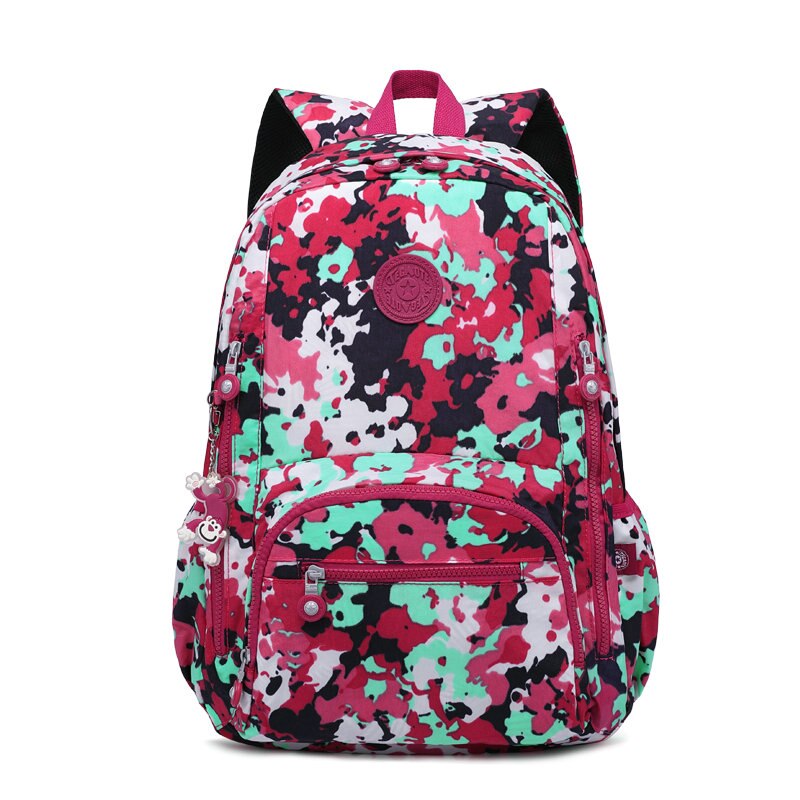 TEGAOTE Girls School Bags Women Printing Backpack For Teenage Girls Shoulder Travel Bags Nylon Waterproof Laptop Bagpack Bolsos: 992-06