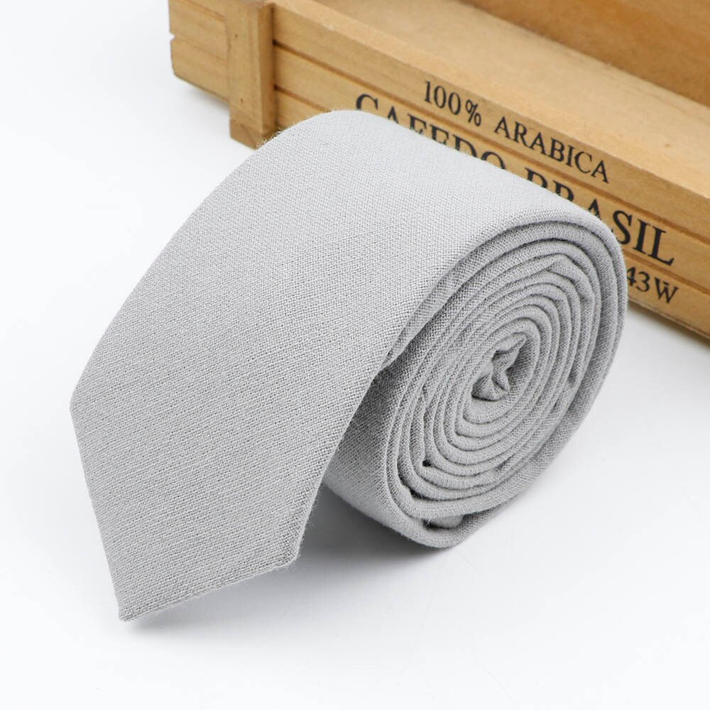 Corbata informal para hombre, corbatas delgadas hechas a mano de algodón clásico de 6,5 cm con textura de camisa estrecha para boda, Collar, corbatas delgadas,: 5